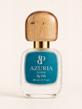 Azuria · Perfume de Menta Amaderado Masculino · Escencia Pizano
