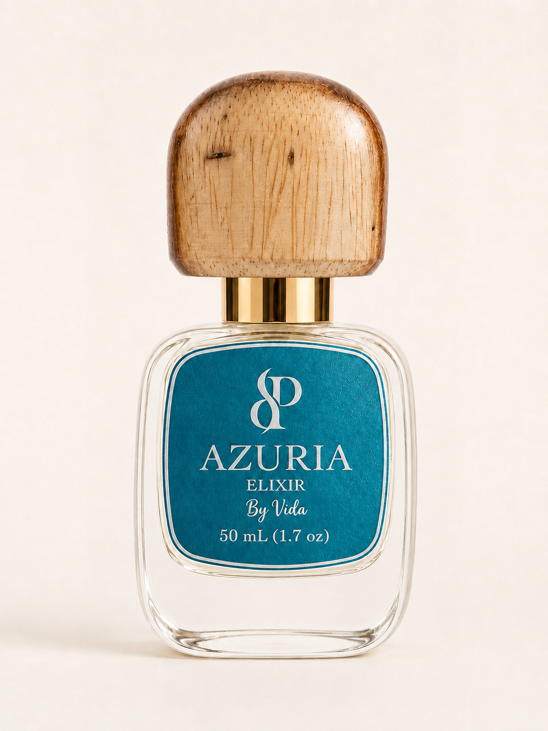 Azuria · Perfume de Menta Amaderado Masculino · Escencia Pizano
